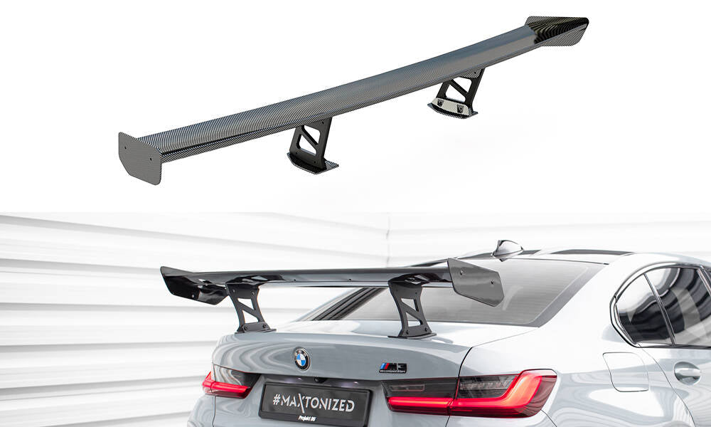 Maxton Design Carbon Spoiler With Internal Brackets Uprights BMW M3 G80 / M340i G20 / 3 M-Paket G20 / 3 Standard G20 für BMW 3er G20