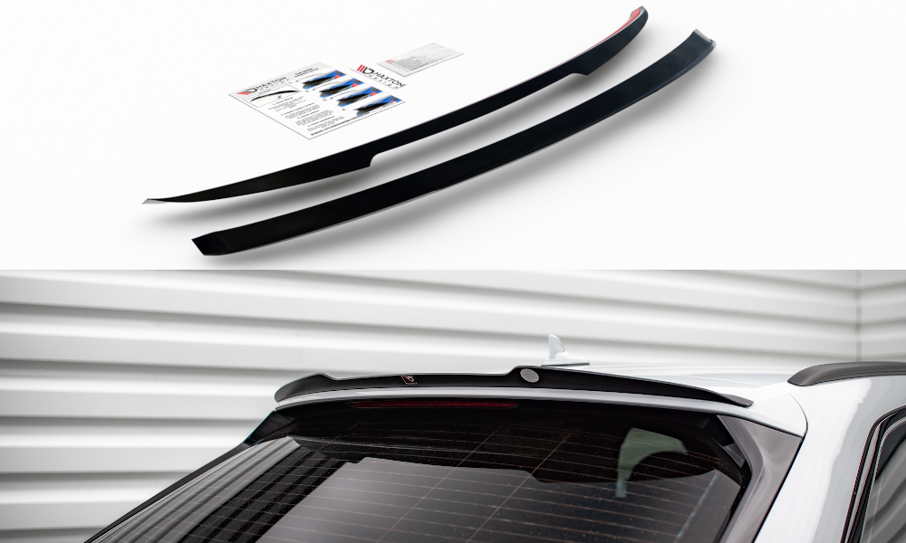 Maxton Design Spoiler CAP passend für Audi A6 Avant / A6 Allroad / A6 S-Line Avant / S6 Avant C8 / C8 Facelift schwarz Hochglanz