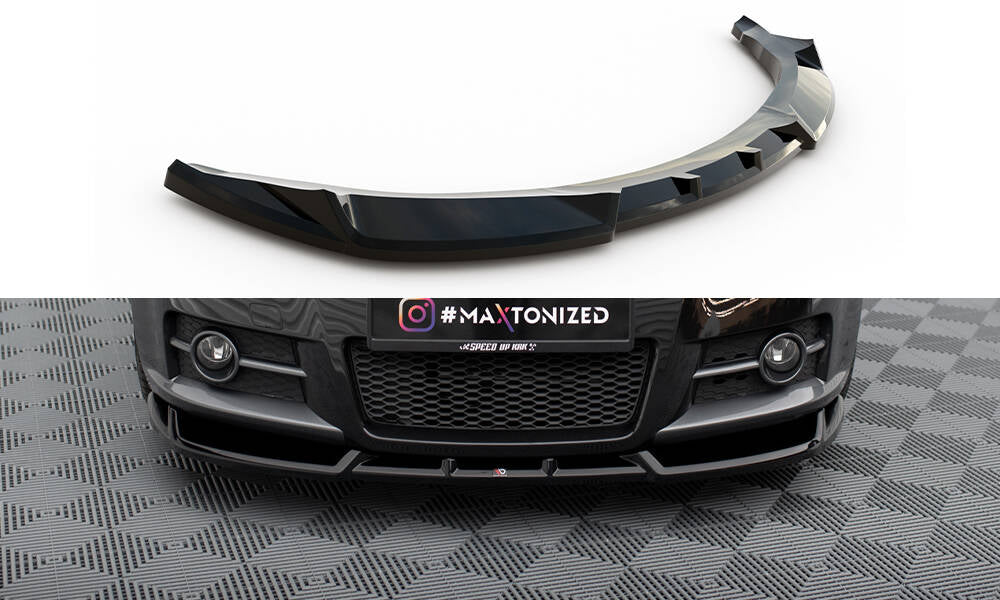 Maxton Design Street+ Spoilerlippe Front Ansatz passend für Suzuki Swift Sport Mk4 schwarz Hochglanz