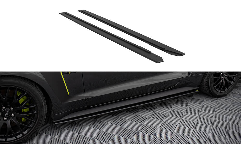 Maxton Design Street Pro Street+ Seitenschweller Leisten passend für Ford Mustang GT Mk6