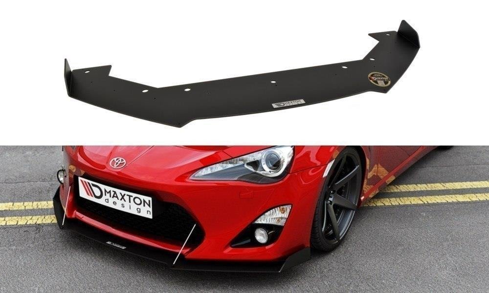 Maxton Design Racing Street+ Spoilerlippe Front Ansatz passend für TOYOTA GT86 mit Wings