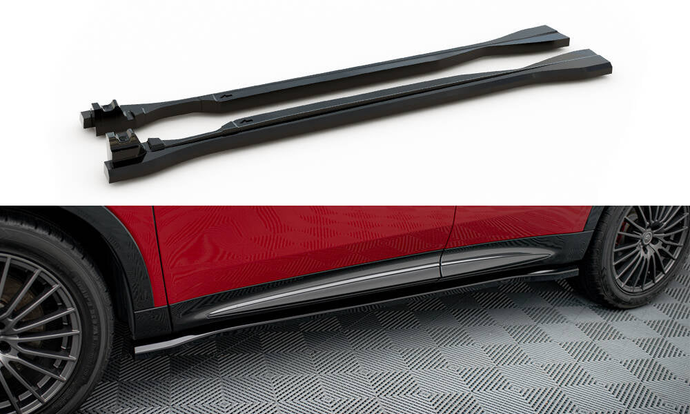 Maxton Design Street+ Seitenschweller Leisten passend für Alfa Romeo Tonale Mk1 schwarz Hochglanz