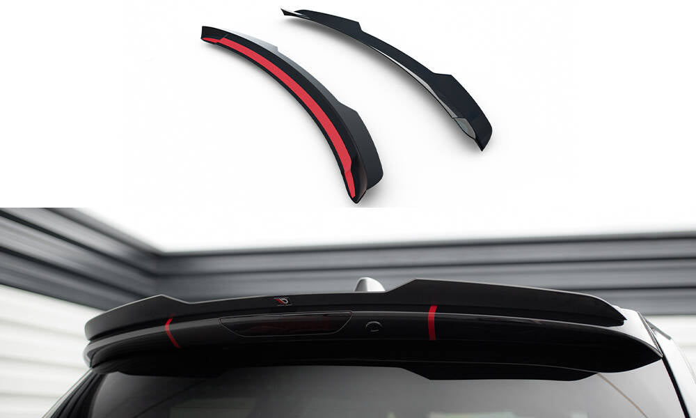 Maxton Design Spoiler CAP passend für Dodge Durango Facelift RT / SRT Mk3 schwarz Hochglanz
