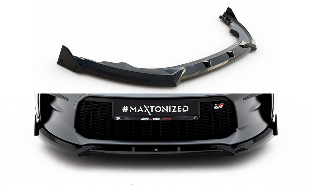 Maxton Design Street+ Spoilerlippe Front Ansatz V.1 + Flaps passend für Toyota GR86 Mk1