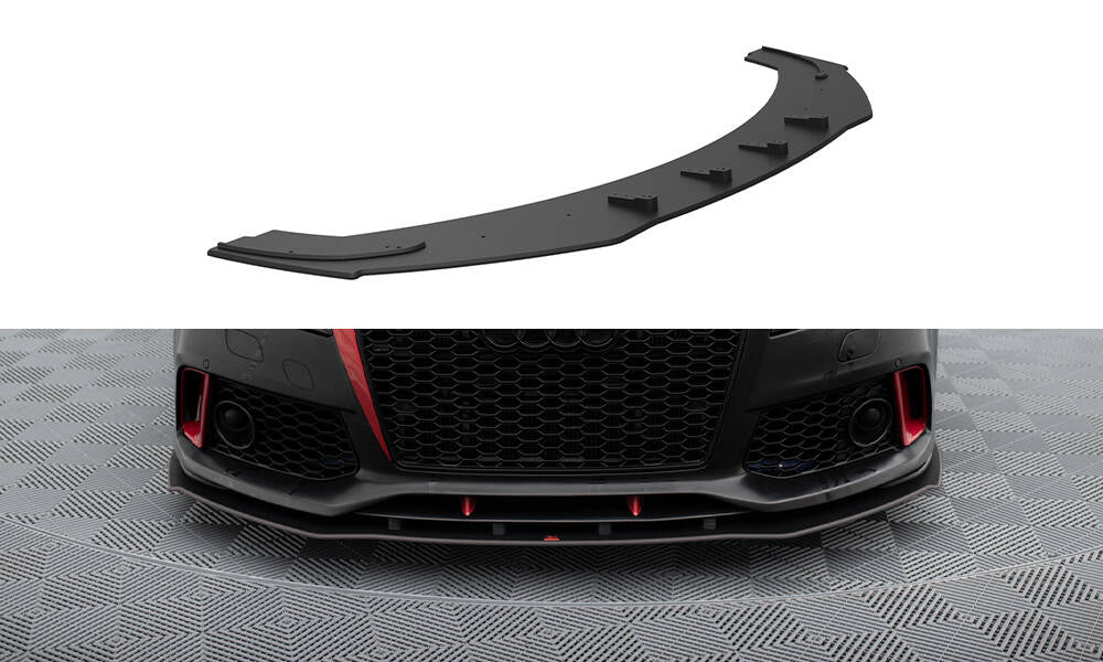 Maxton Design Street Pro Street+ Spoilerlippe Front Ansatz passend für Audi A7 RS7 Look C7