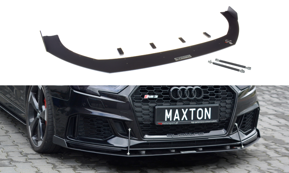 Maxton Design Front Sport Diffusor V.2 Audi RS3 Sportback 8V Facelift für Audi A3