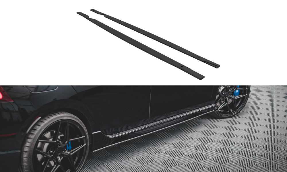 Maxton Design Street Pro Street+ Seitenschweller Leisten passend für VW Golf R Hatchback Mk8 Facelift