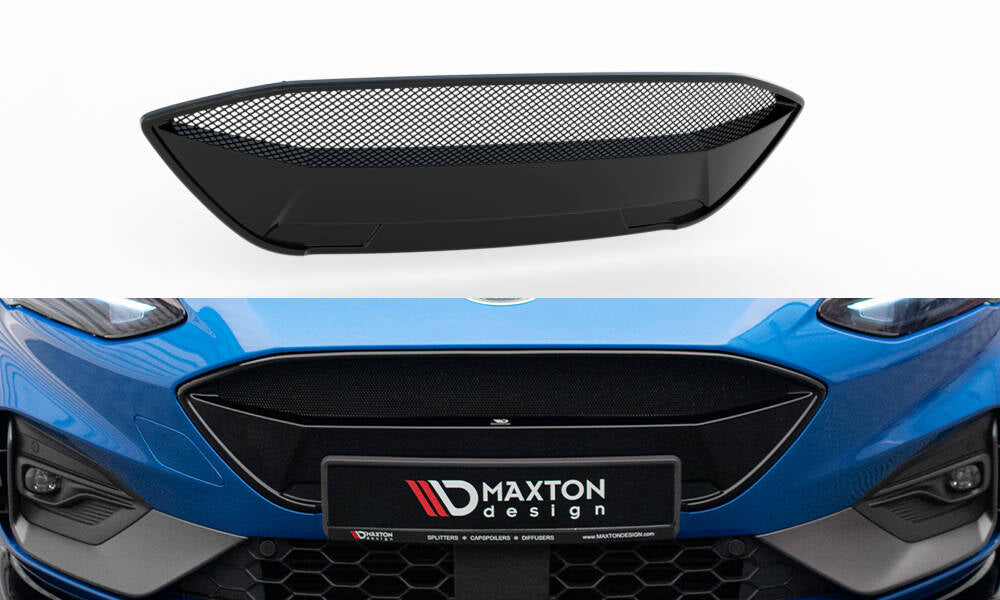 Maxton Design Front Grill Ford Focus ST / ST-Line Mk4 schwarz Hochglanz für Ford Focus St-Line
