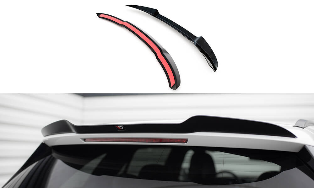 Maxton Design Spoiler CAP passend für Mercedes-Benz C Kombi AMG-Line / 43 AMG S206 schwarz Hochglanz