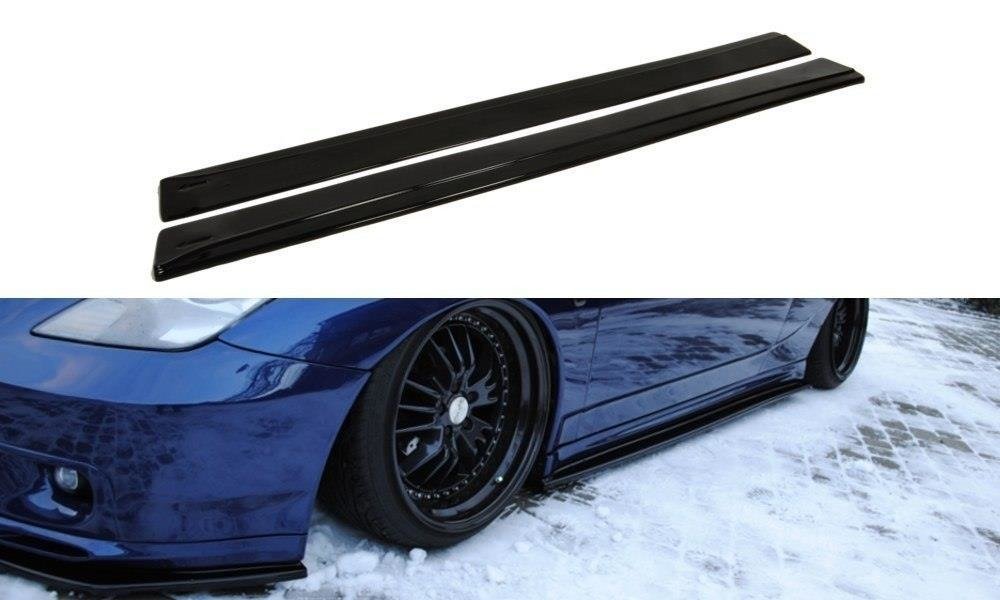 Maxton Design Street+ Seitenschweller Leisten passend für Toyota Celica T23 TS schwarz Hochglanz