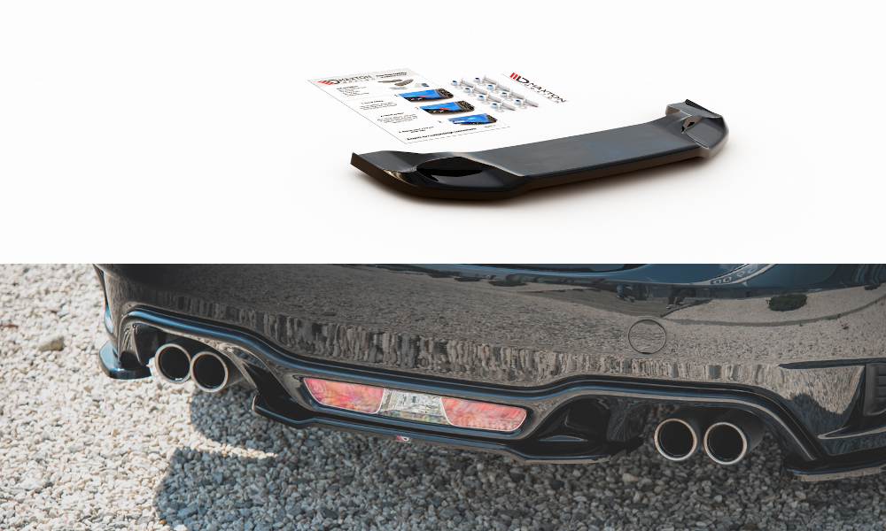 Maxton Design Heckansatz Abarth 124 Spider schwarz Hochglanz für Abarth 124 Spider