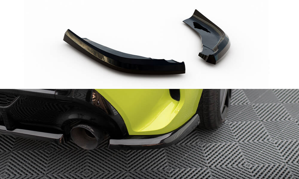 Maxton Design Heck Ansatz Flaps Diffusor V.1 passend für1 BMW 1er M-Paket / M135i F40 schwarz Hochglanz für BMW 1er F40