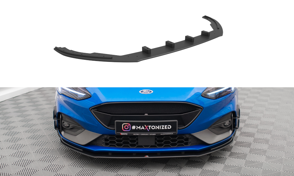 Maxton Design Street Pro Street+ Spoilerlippe Front Ansatz passend für Ford Focus ST / ST-Line Mk4