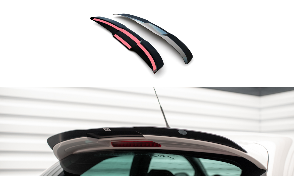 Maxton Design Spoiler CAP passend für SEAT IBIZA 4 SPORTCOUPE (vor Facelift) schwarz Hochglanz