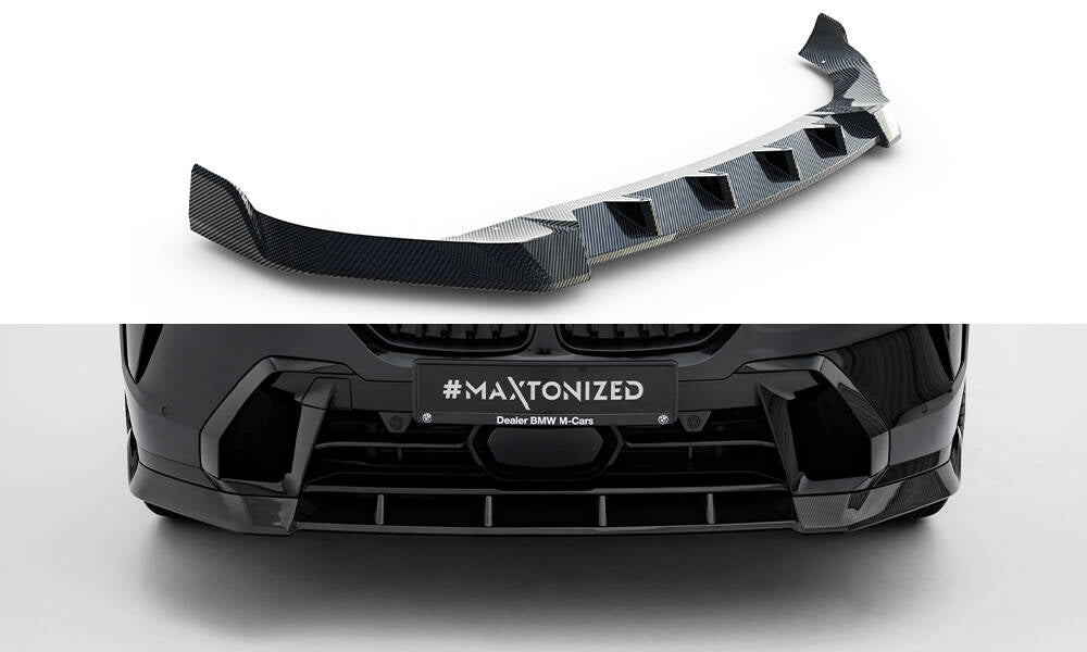 Maxton Design Prepreg Carbon Fiber Street+ Spoilerlippe Front Ansatz passend für BMW X7 M-Paket G07 Facelift