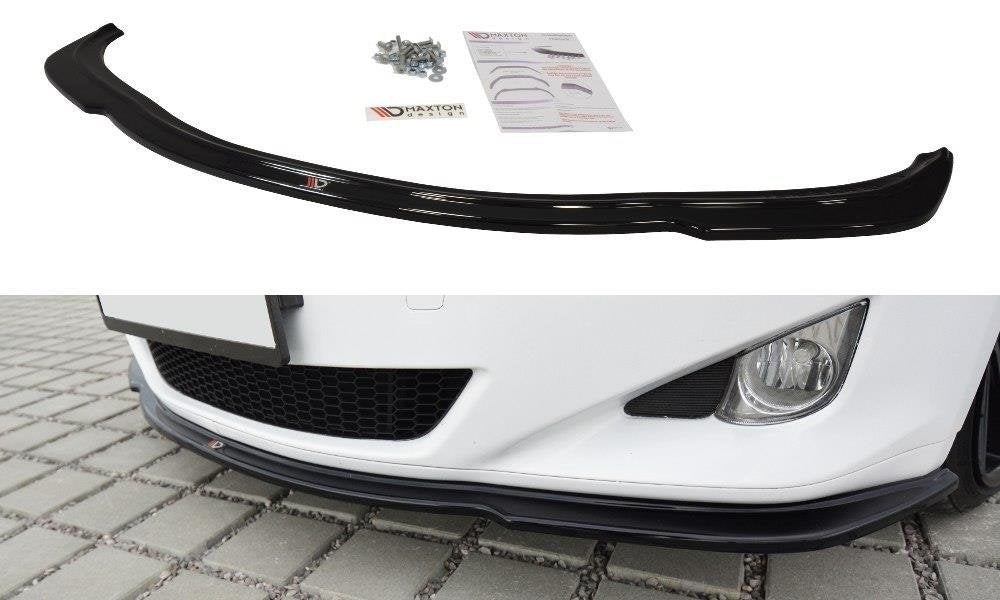 Maxton Design Street+ Spoilerlippe Front Ansatz V.1 passend für Lexus IS Mk2 schwarz Hochglanz