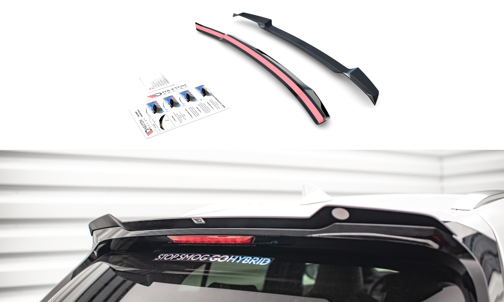 Maxton Design Spoiler CAP passend für Lexus UX F-Sport Mk1 schwarz Hochglanz