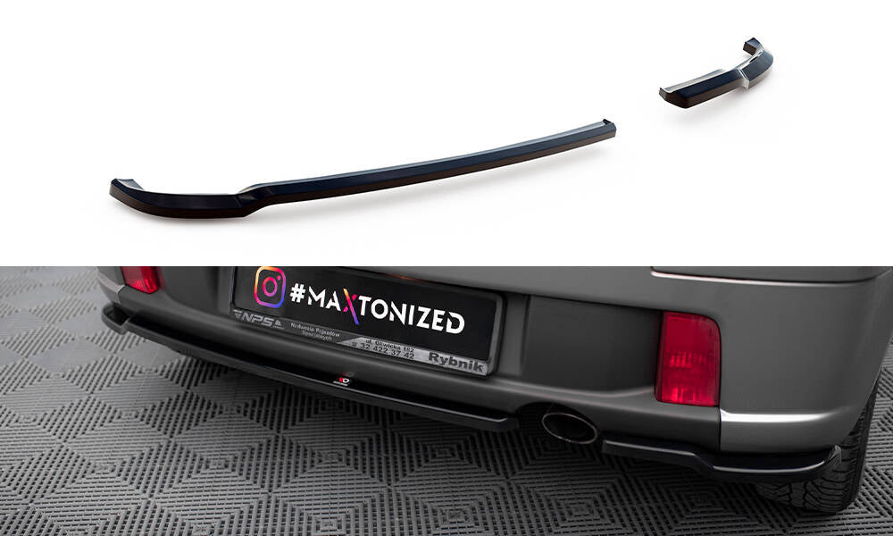 Maxton Design Heck Ansatz Flaps Diffusor passend für Toyota Yaris T-Sport Mk1 Facelift schwarz Hochglanz
