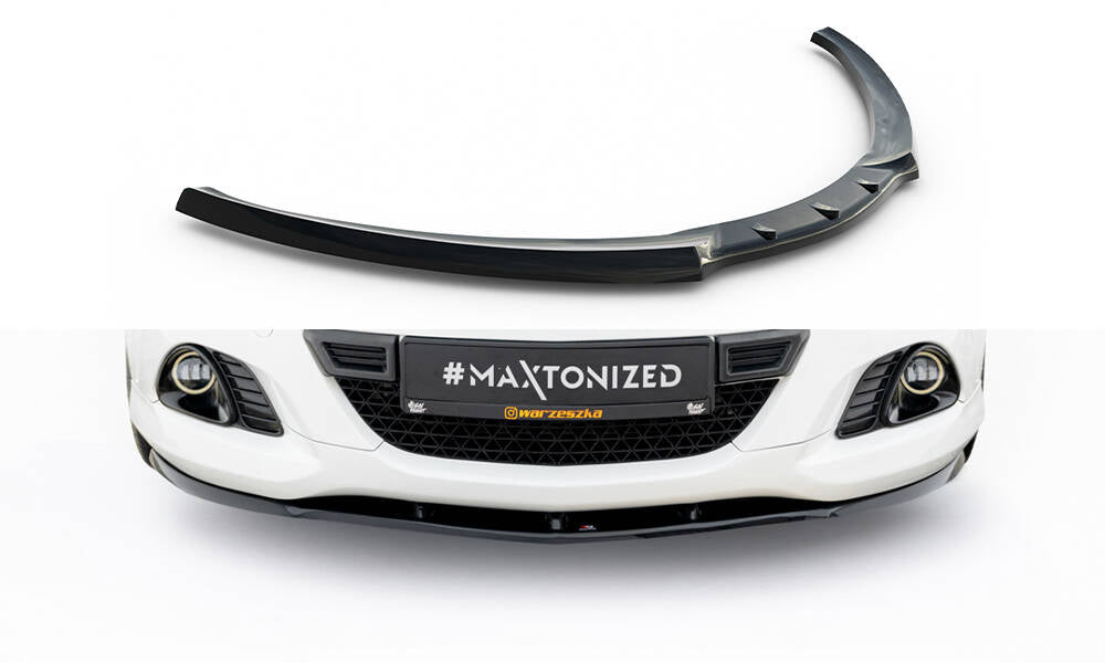 Maxton Design Frontdiffusor Opel Corsa D OPC/VXR schwarz Hochglanz für Opel Corsa OPC D (Mk4)