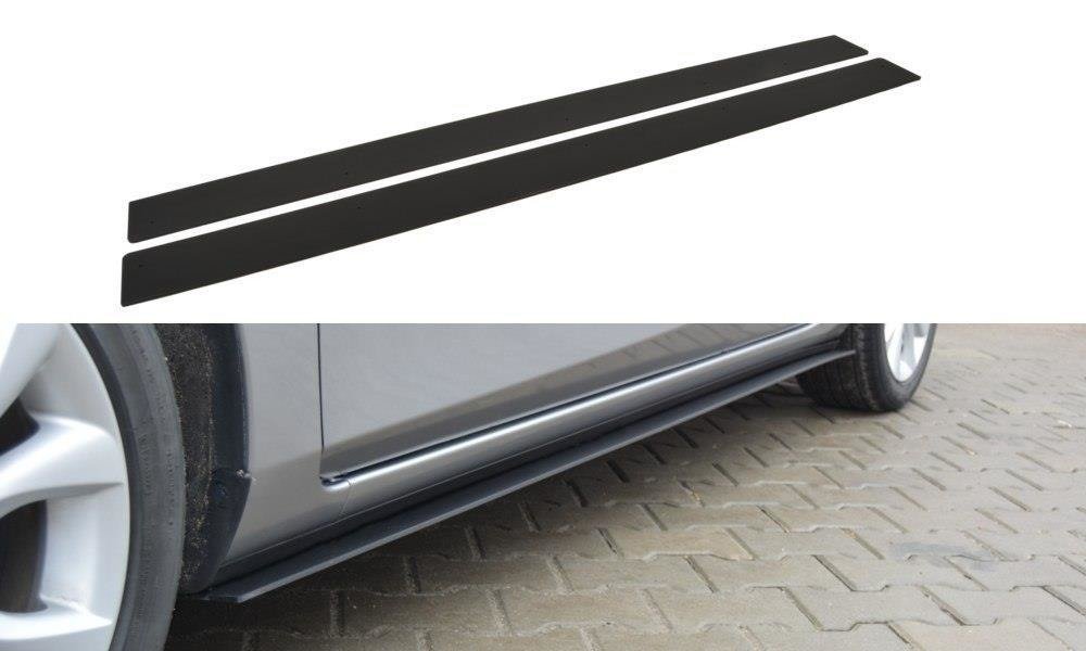 Maxton Design Racing Seitenschweller Ansatz MAZDA 3 MK2 SPORT (vor Facelift) für Mazda 3 Mk2