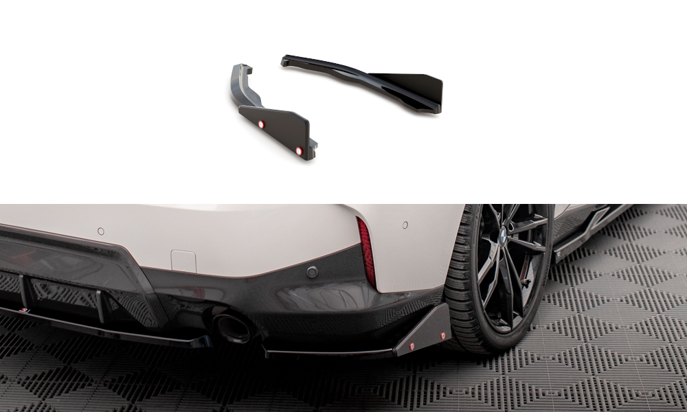 Maxton Design Heck Ansatz Flaps Diffusor V.2 + Flaps passend für BMW 2 Coupe M-Paket G42