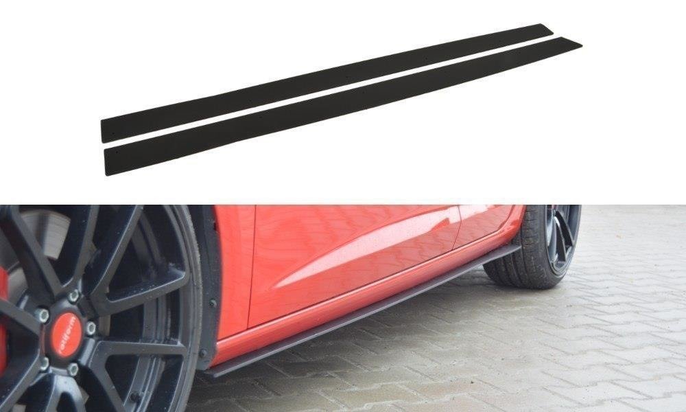 Maxton Design Racing Seitenschweller Ansatz SEAT LEON III CUPRA / FR für Seat Leon Cupra Mk3