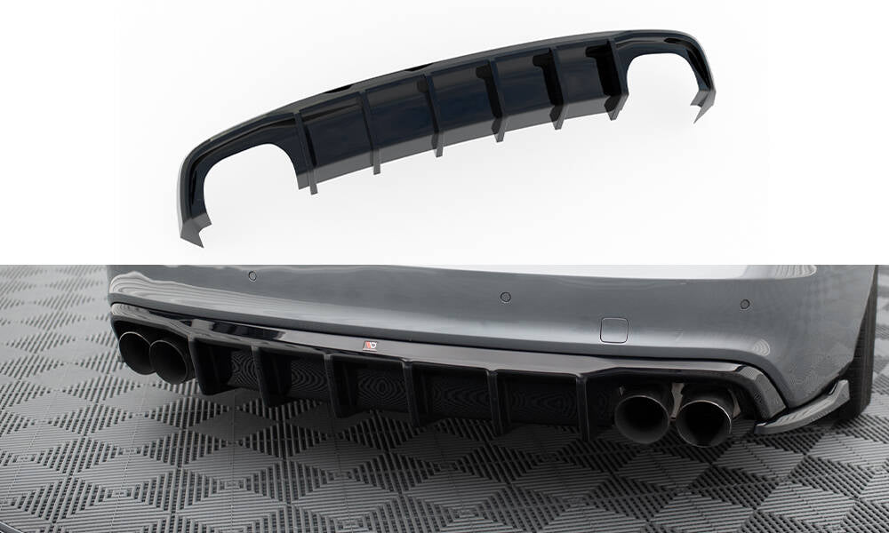 Maxton Design Diffusor Heck Ansatz passend für Audi S5 / A5 S-Line 8T Facelift