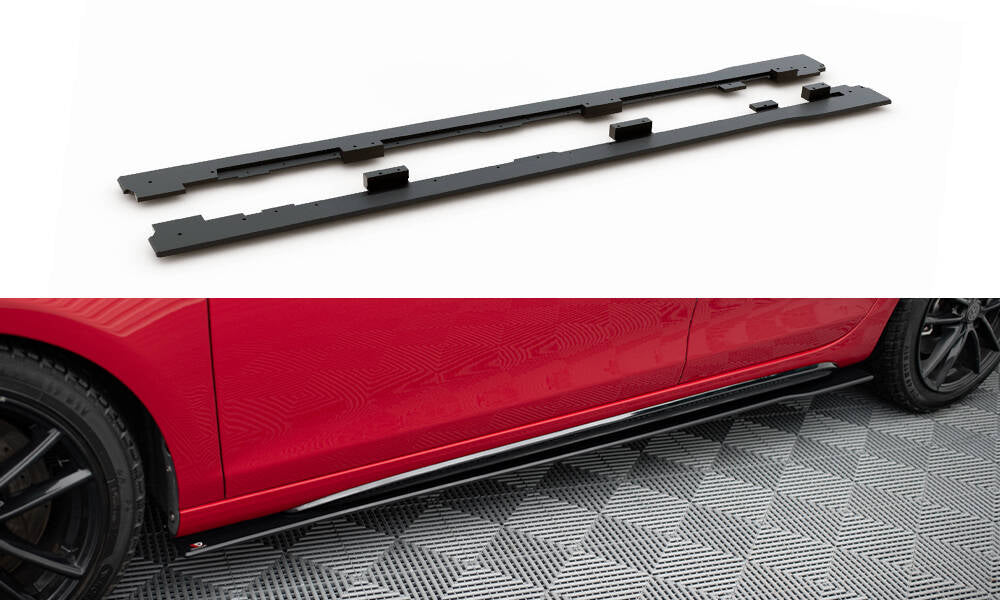 Maxton Design Robuste Racing Street+ Seitenschweller Leisten passend für VW Golf GTI Mk6