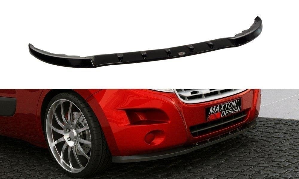Maxton Design Street+ Spoilerlippe Front Ansatz passend für RENAULT MASTER MK3 schwarz Hochglanz