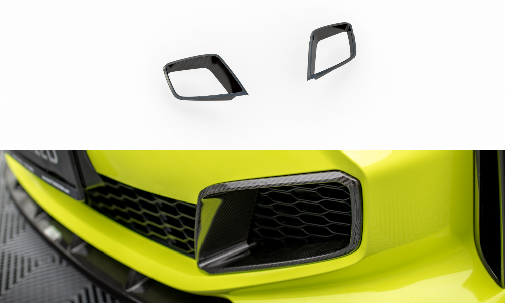 Maxton Design Prepreg Carbon Fiber Front Bumper Side Vents BMW 1er F40 M-Paket/ M135i für BMW 1er F40
