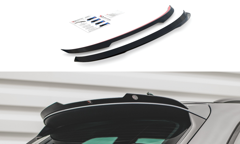 Maxton Design Spoiler CAP passend für Cupra Leon ST Mk1 Facelift schwarz Hochglanz