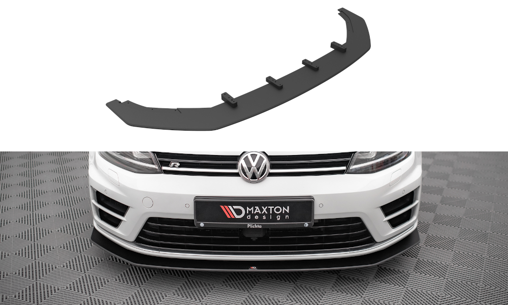 Maxton Design Street Pro Street+ Spoilerlippe Front Ansatz V.2 passend für VW Golf R Mk7