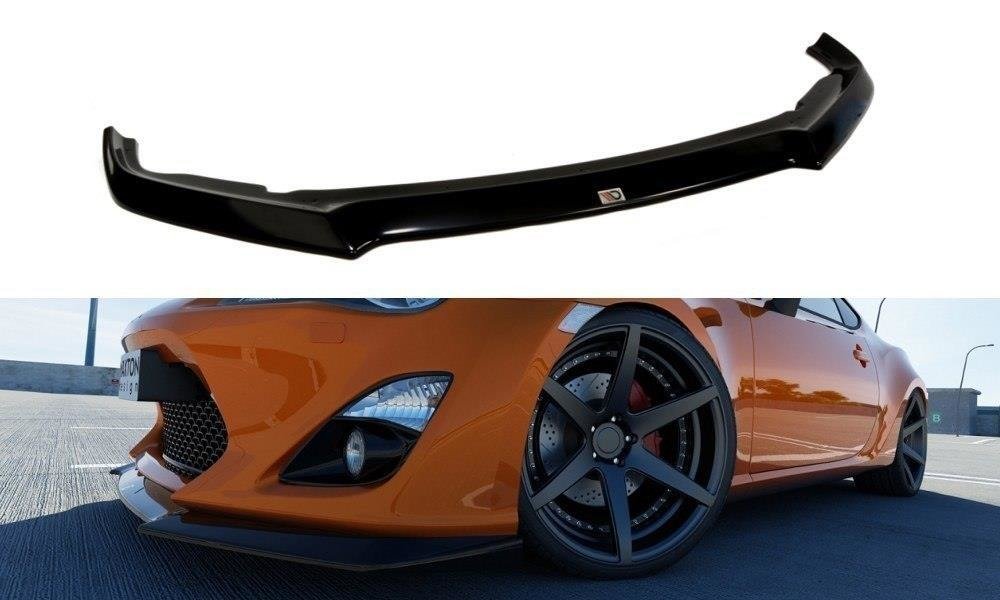 Maxton Design Street+ Spoilerlippe Front Ansatz passend für TOYOTA GT86 schwarz Hochglanz