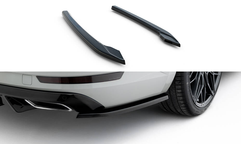 Maxton Design Heck Ansatz Flaps Diffusor V.3 passend für Skoda Superb Liftback / Combi Mk3 schwarz Hochglanz