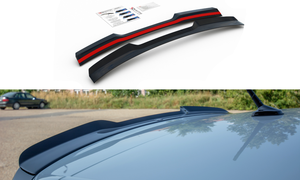 Maxton Design Spoiler CAP passend für VW Polo GTI / R-line Mk6 schwarz Hochglanz