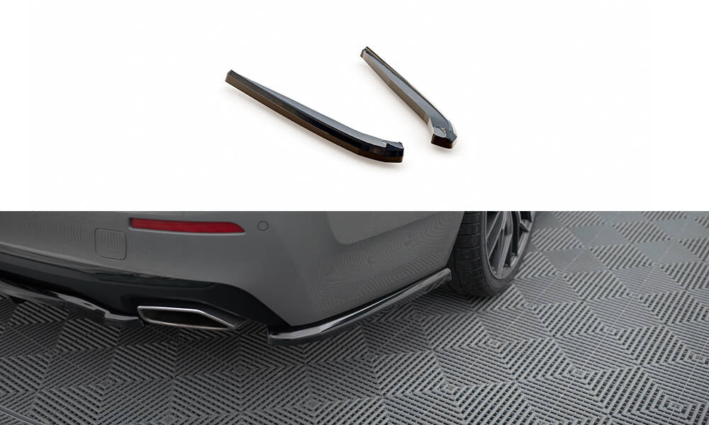 Maxton Design Heck Ansatz Flaps Diffusor passend für BMW 5er G30 / G31 Facelift schwarz Hochglanz