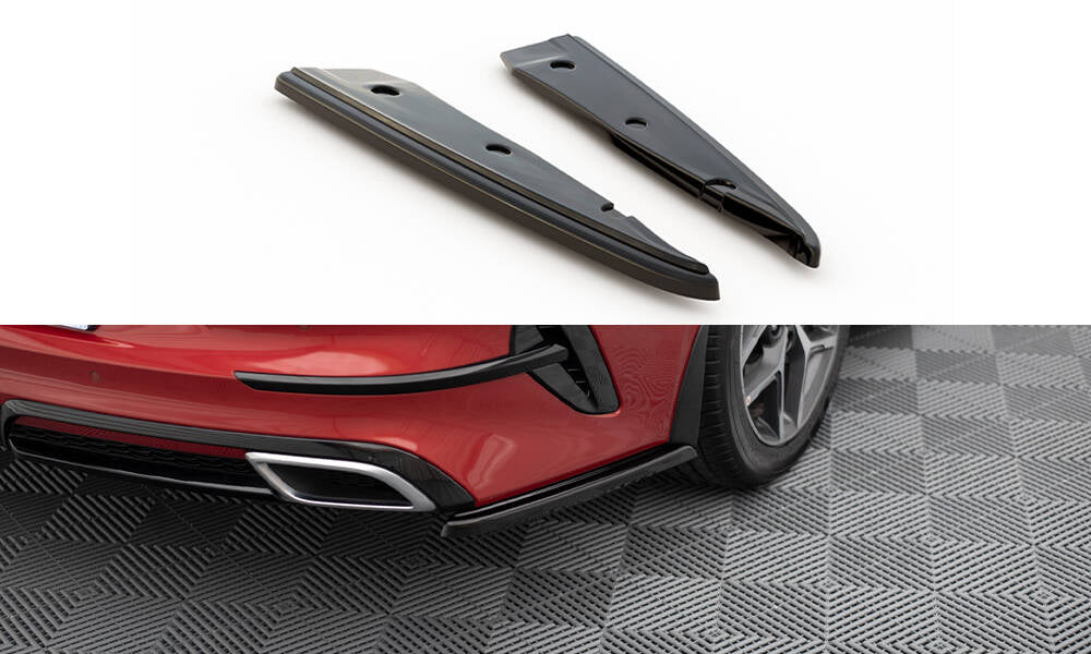 Maxton Design Heck Ansatz Flaps Diffusor passend für Kia ProCeed GT / GT-Line Mk1 schwarz Hochglanz