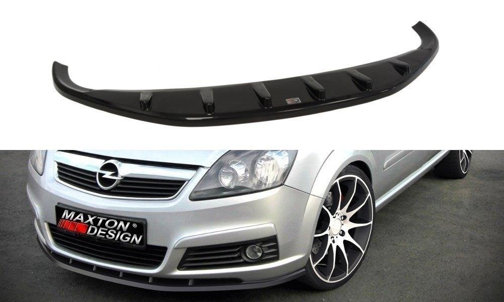 Maxton Design Street+ Spoilerlippe Front Ansatz passend für OPEL ZAFIRA B (vor Facelift) schwarz Hochglanz