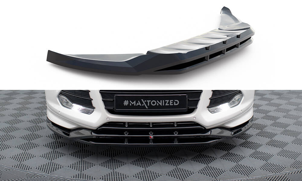 Maxton Design Street+ Spoilerlippe Front Ansatz passend für Ford Kuga ST-Line Mk2 schwarz Hochglanz