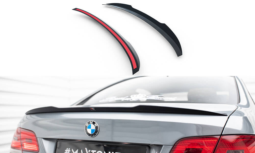 Maxton Design Spoiler CAP passend für BMW 3er M-Paket Coupe E92 schwarz Hochglanz