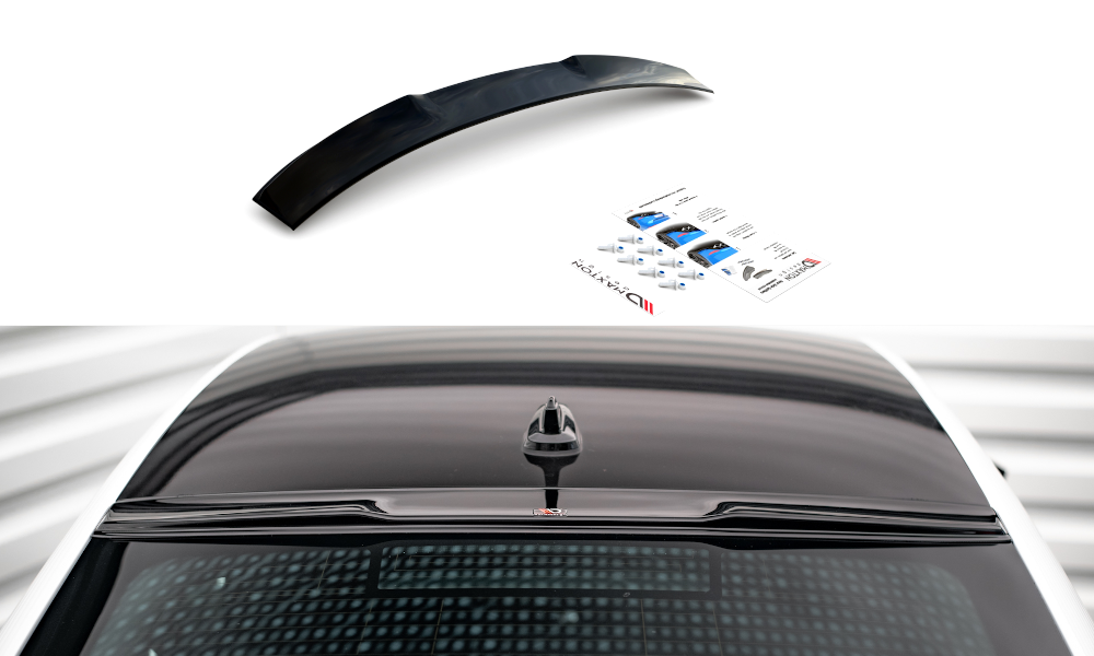 Maxton Design Heckscheiben Spoiler passend für Skoda Octavia Liftback Mk4 schwarz Hochglanz