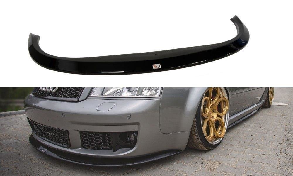 Maxton Design Street+ Spoilerlippe Front Ansatz passend für Audi RS6 C5 schwarz Hochglanz