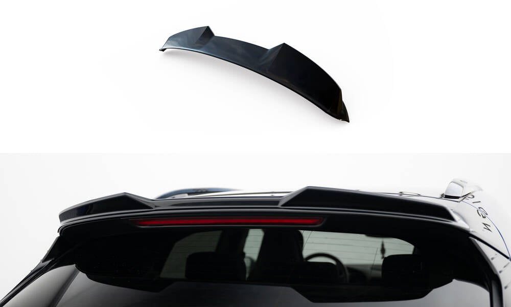 Maxton Design Spoiler CAP 3D passend für Porsche Taycan Cross Turismo 4S schwarz Hochglanz