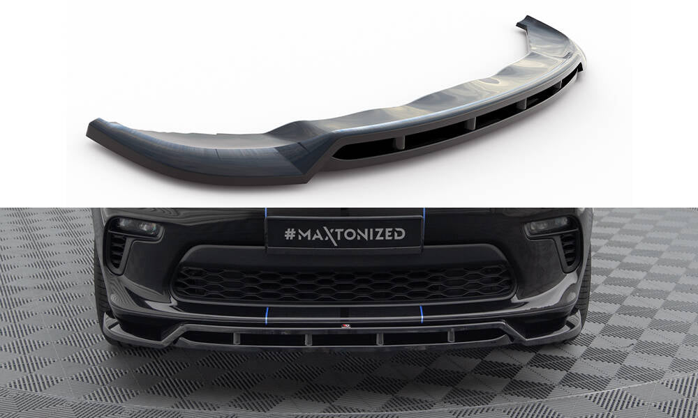 Maxton Design Street+ Spoilerlippe Front Ansatz passend für Dodge Durango Mk3 Facelift schwarz Hochglanz