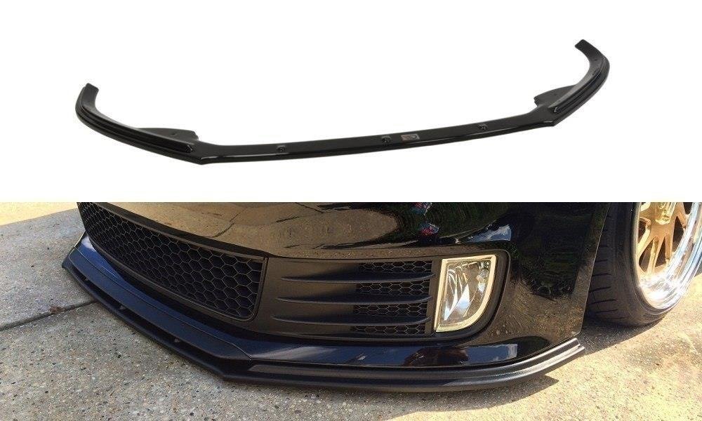 Maxton Design Street+ Spoilerlippe Front Ansatz passend für VW JETTA VI GLI schwarz Hochglanz