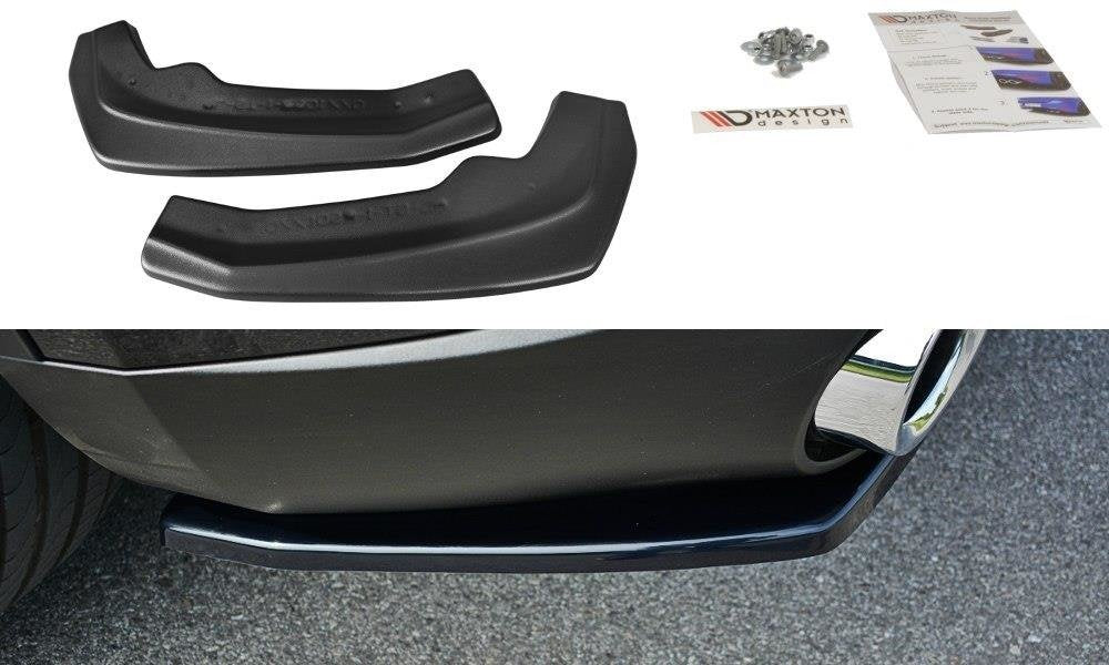 Maxton Design Heck Ansatz Flaps Diffusor passend für Alfa Romeo Stelvio Mk1 schwarz Hochglanz
