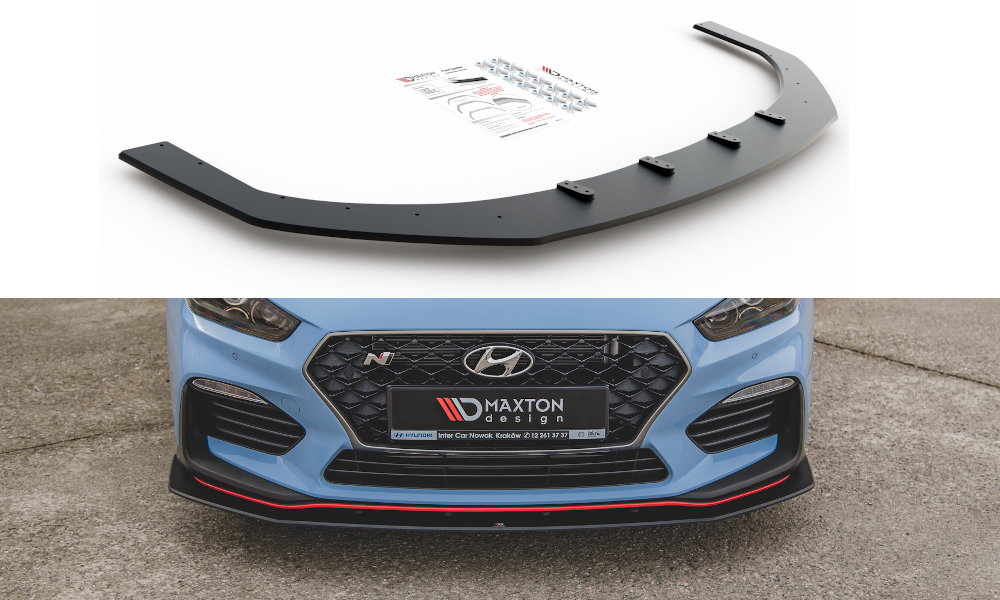 Maxton Design Street Pro Street+ Spoilerlippe Front Ansatz passend für Hyundai I30 N Mk3 Hatchback / Fastback