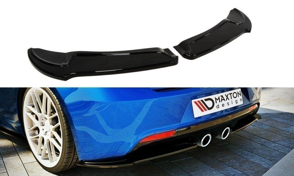 Maxton Design Heck Ansatz Flaps Diffusor für VW GOLF 6 R schwarz matt