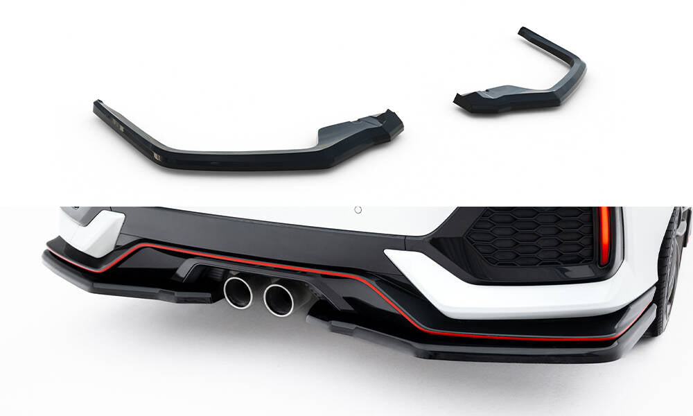 Maxton Design Heckansatz Honda Civic Sport Mk 10 schwarz Hochglanz für Honda Civic Mk10