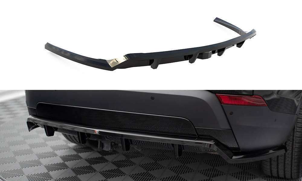 Maxton Design Street+ Mittlerer Diffusor RACE passend für Land Rover Discovery HSE Mk5 schwarz Hochglanz